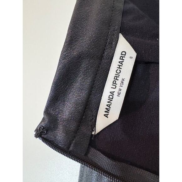 Amanda Uprichard Amina Leather Pants in Black Size Small - Picture 5 of 9
